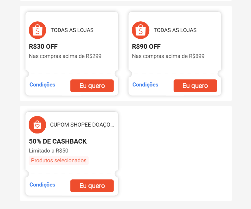Cupom https://s.shopee.com.br/W1bSyST2m