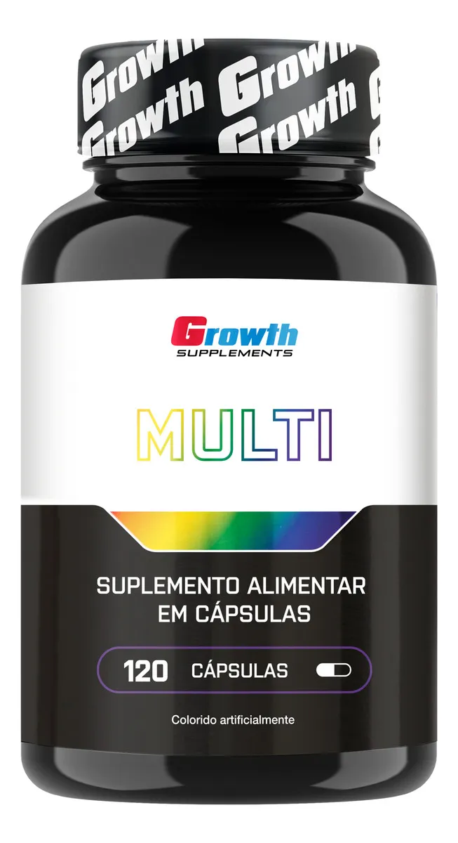 Multivitamínico 120 Cáps. Growth Supplements - Sabor Neutro (Nova Fórmula)