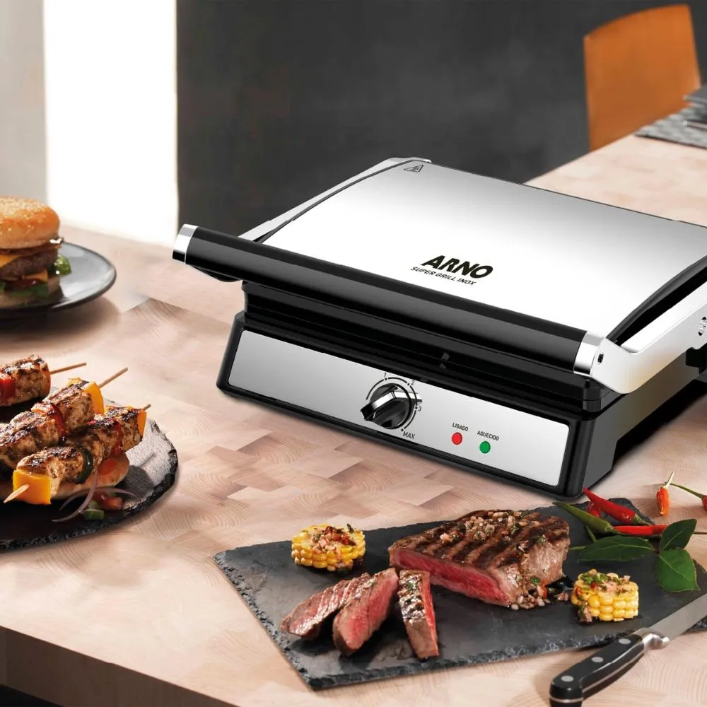Super Grill Arno Ggra Cor Inox