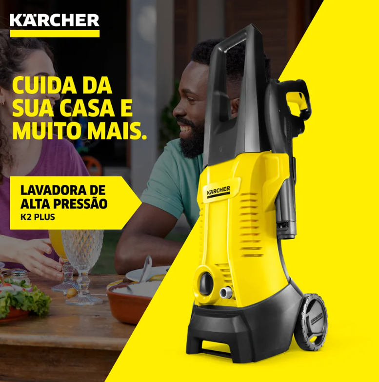 Lavadora De Alta Pressão Kärcher K2 Plus 1740 psi/libras 1400 w 300 l/h com lança de jato leque regulável 127v