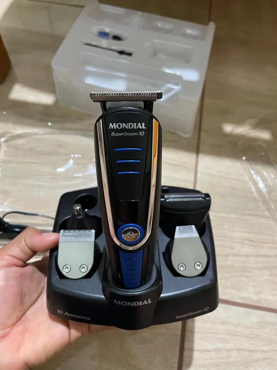 Aparador de Pelos Mondial Super Groom 10 BG-03 6W Bivolt — Completo