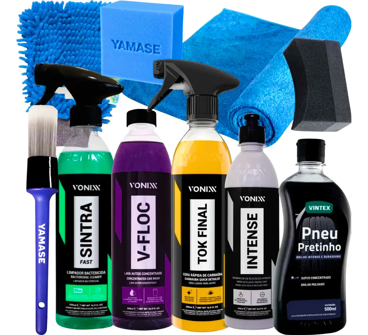 Kit Lavagem Shampoo Cera Tok Final Intense Sintra Fast Vonix