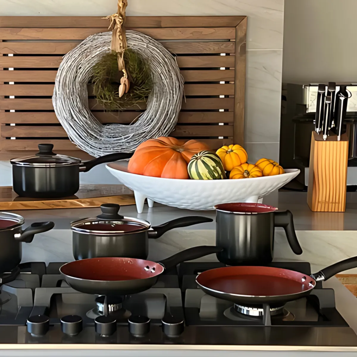 Brinox - Jogo de Panelas Antiaderente Ceramic Life 6 Peças Easy - Carbono