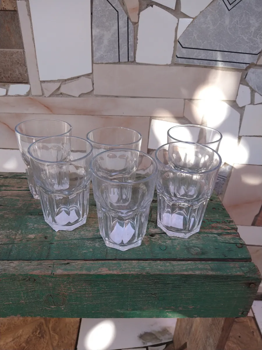 Jogo Kit 6 Copos Vidro Grosso 400ml Água Suco Drink Premium Cor Transparente Original line