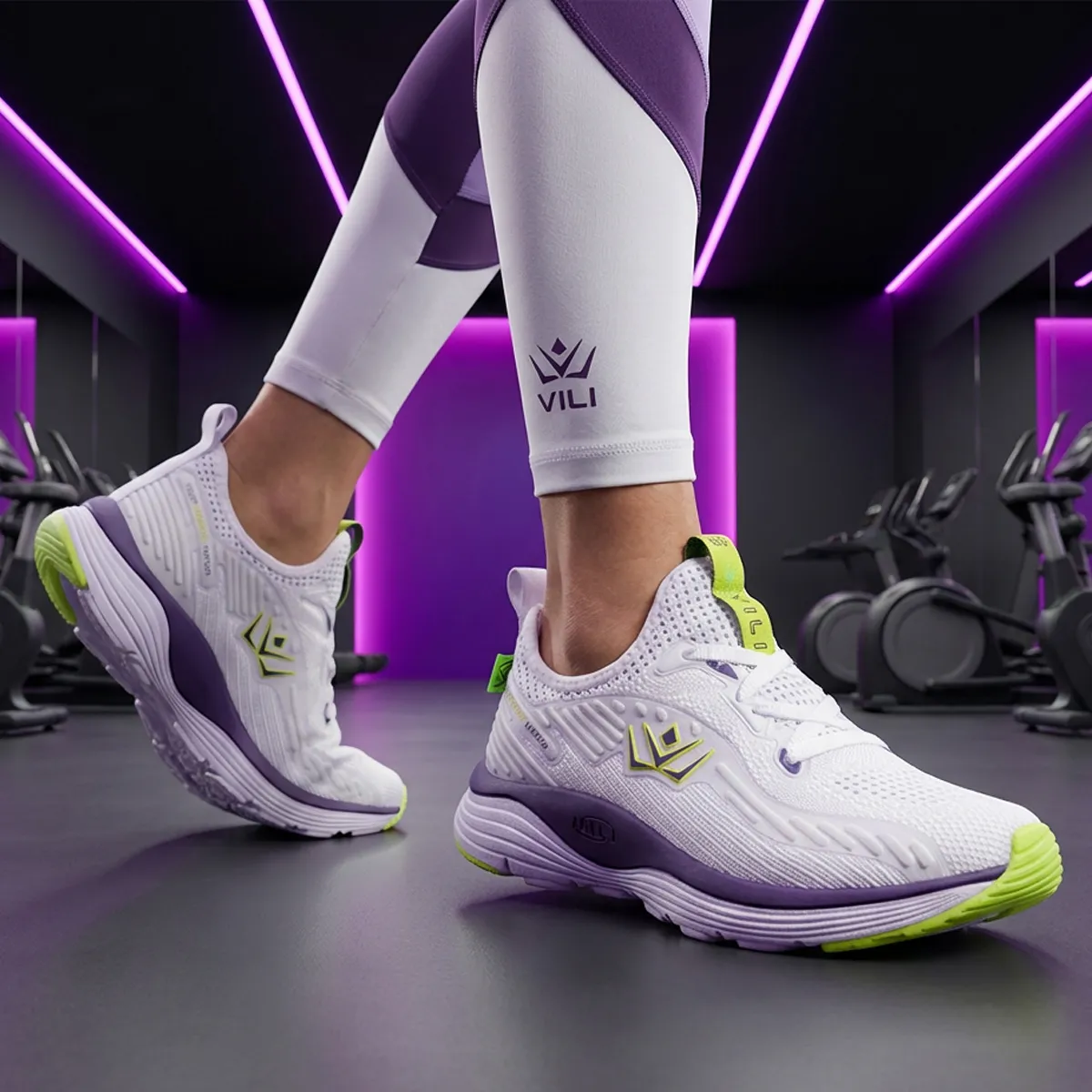 Tenis Branco Feminino Esportivo Vili Olimp Academia Treino