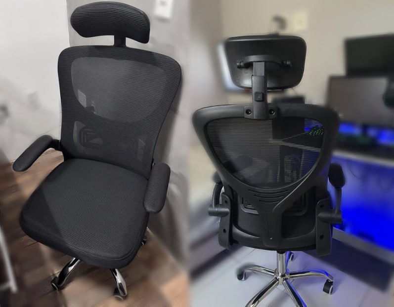 Cadeira de escritório Diretor com Encosto de Cabeça Flink Healer