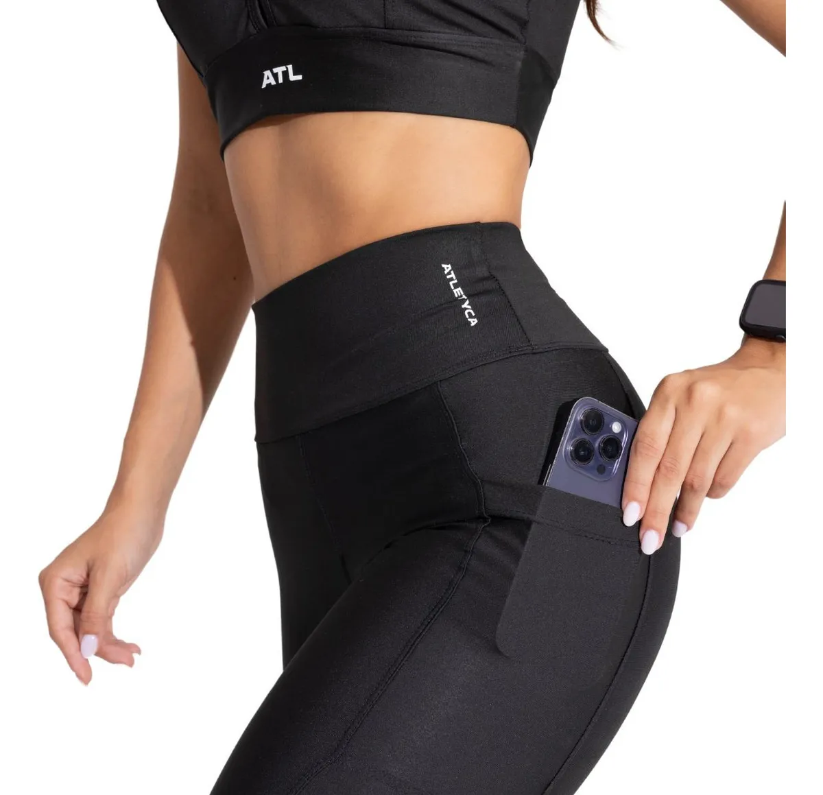 Calça Legging Com Bolso Lateral Fitness Feminino Atletyca
