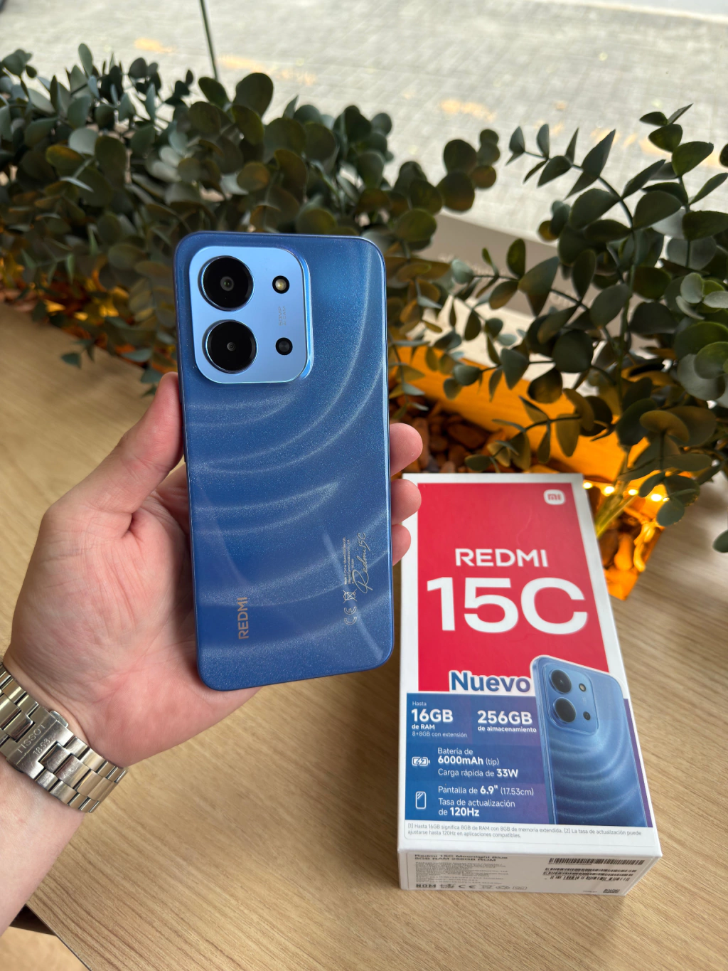 Câmera Xiaomi Redmi 15C azul 8GB+256GB RAM,4GB+128GB RAM