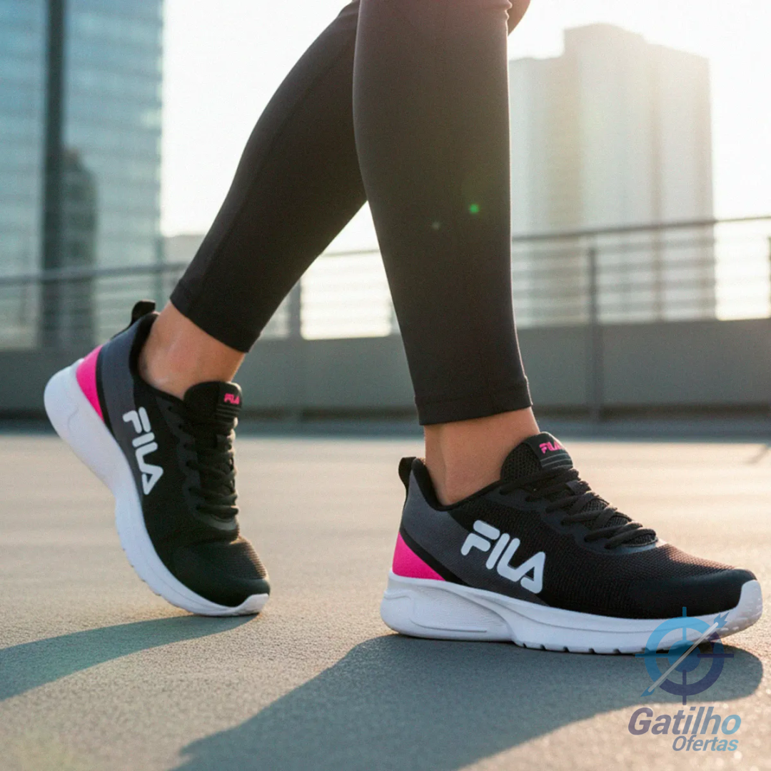 Tênis Fila Vector Feminino Esportivo Leve Conforto Diário
