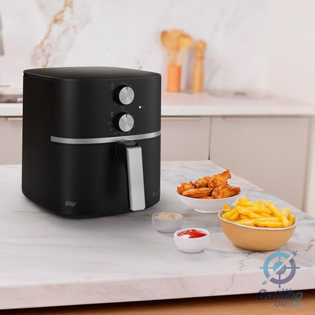 Fritadeira Elétrica Air Fryer Wap Wafg2s 5 Litros Com Revestimento Antiaderente 1500w 127v