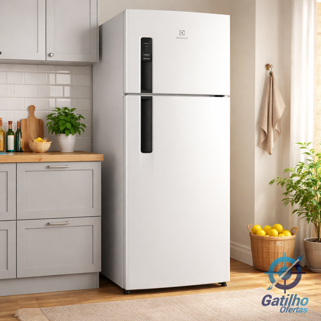 Electrolux Geladeira Electrolux Frost Free 380L AutoSense Duplex Branca (TF41) 127V