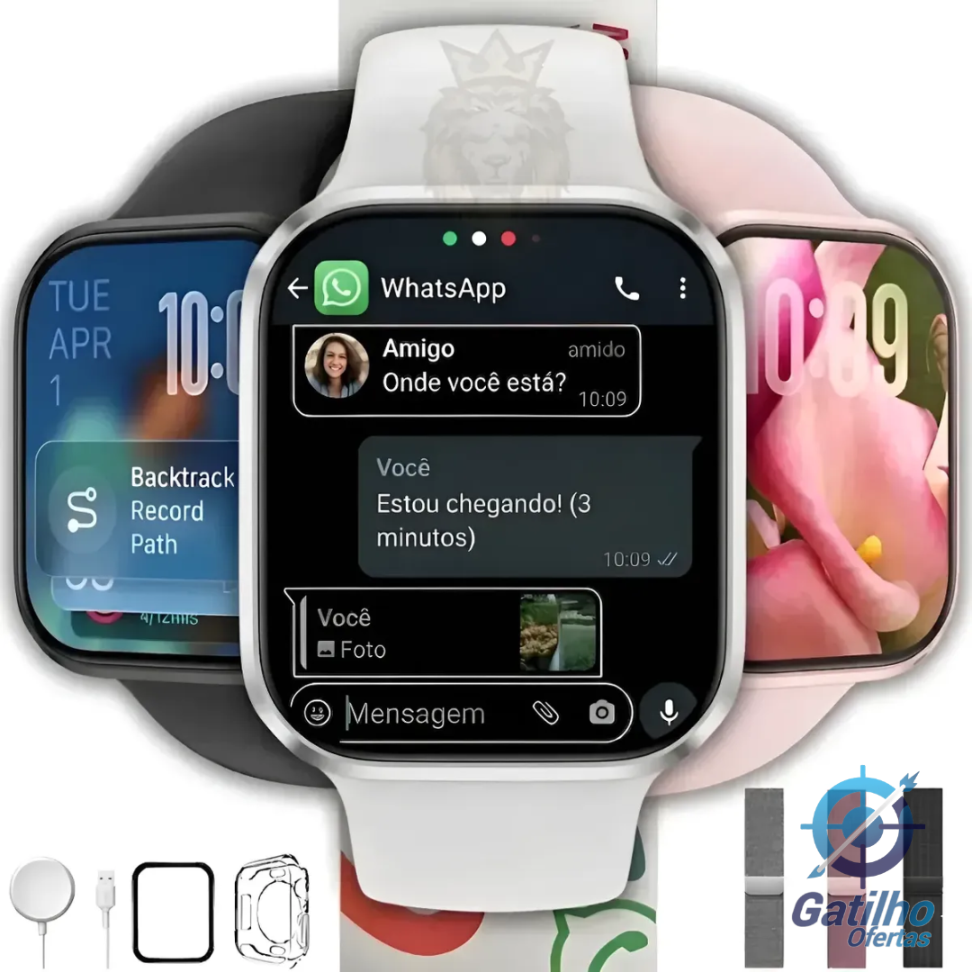 Relogio Smartwatch S11 Serie 11 47mm Chatgpt Gps Nfc Whatspp