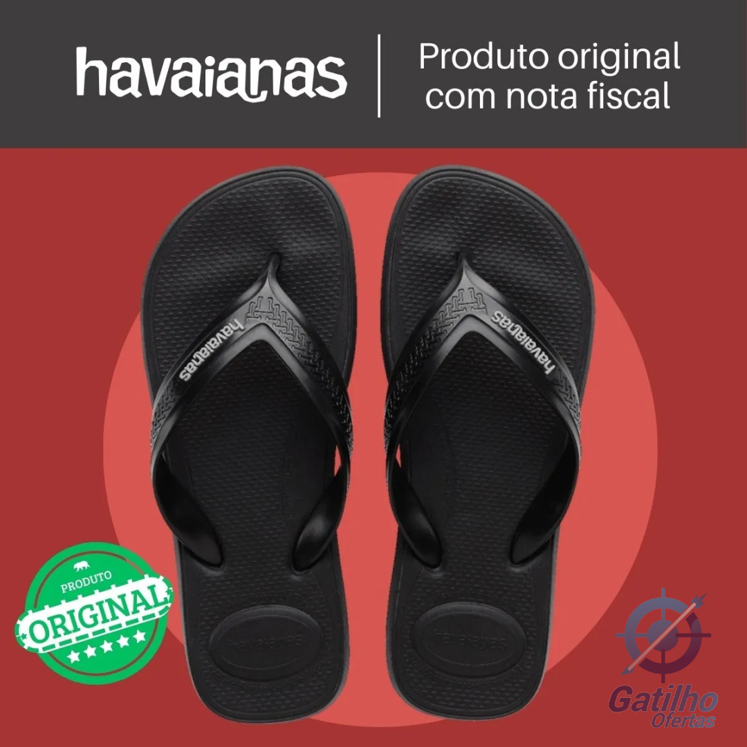 Chinelo Havaianas Masculino Top Max Comfort Anatômica Macia
