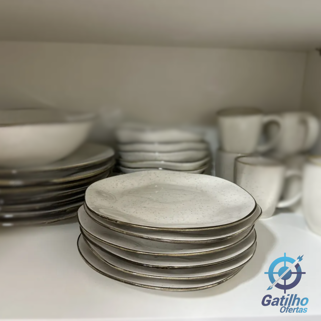 Conjunto De 6 Pratos Sobremesa 21,5cm Ryo Maresia