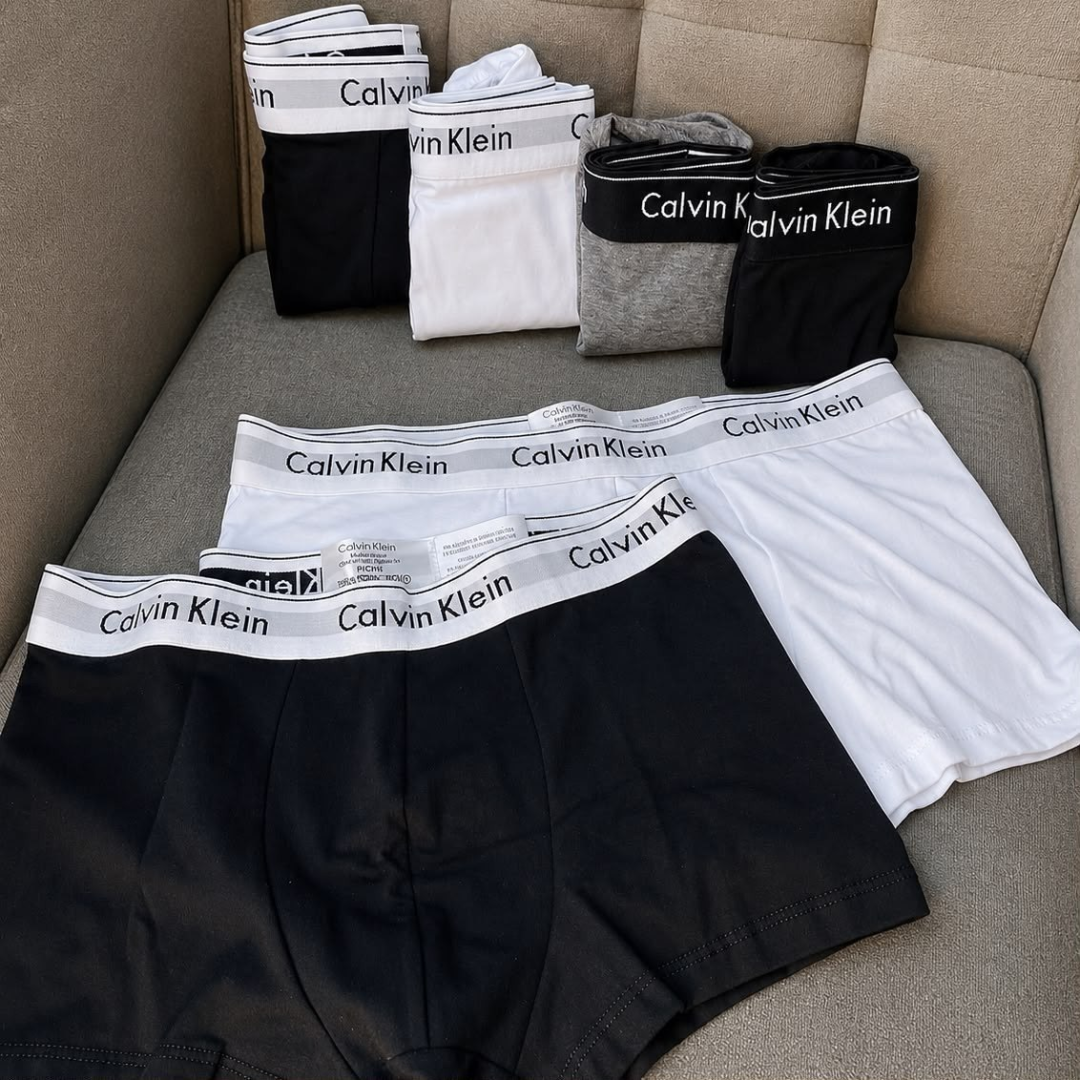 Kit com 4 Cuecas Boxer Cotton Calvin Klein