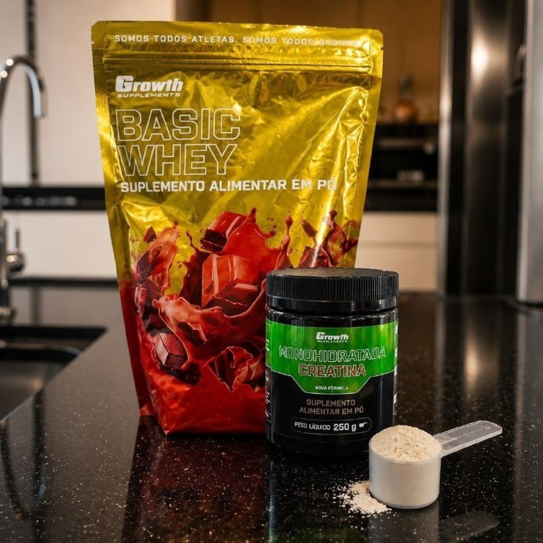 Kit Growth - Whey Protein Basic 1kg e Creatina 250g
