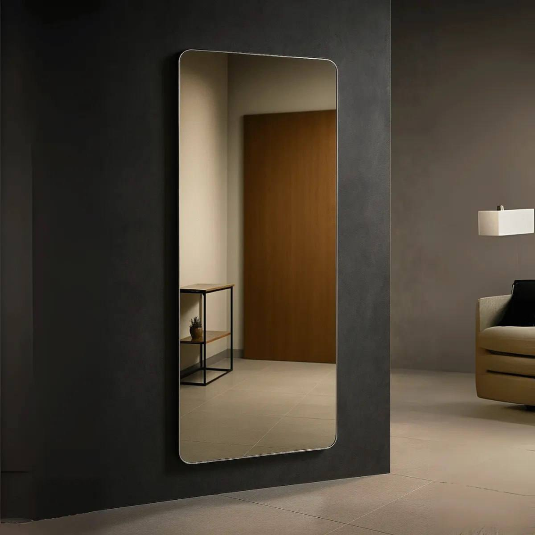 Espelho Rocco Corpo Inteiro Organico 90x40 Pinterest Grande Retangular - Suporte