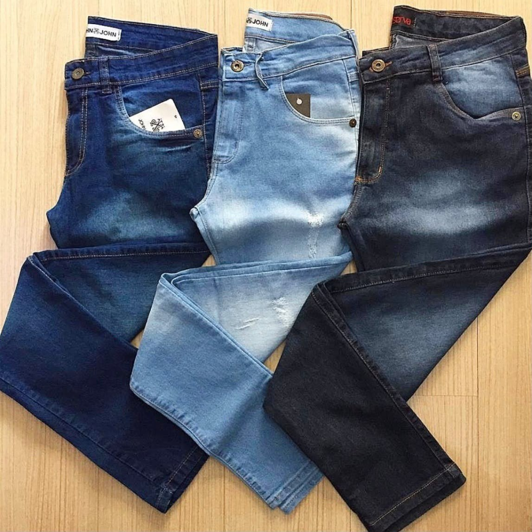 Kit com 3 Calça Jeans Skinny