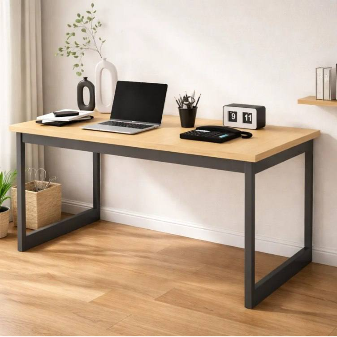 Mesa Escritório Mb Industrial 150x60cm Madeira E Metal