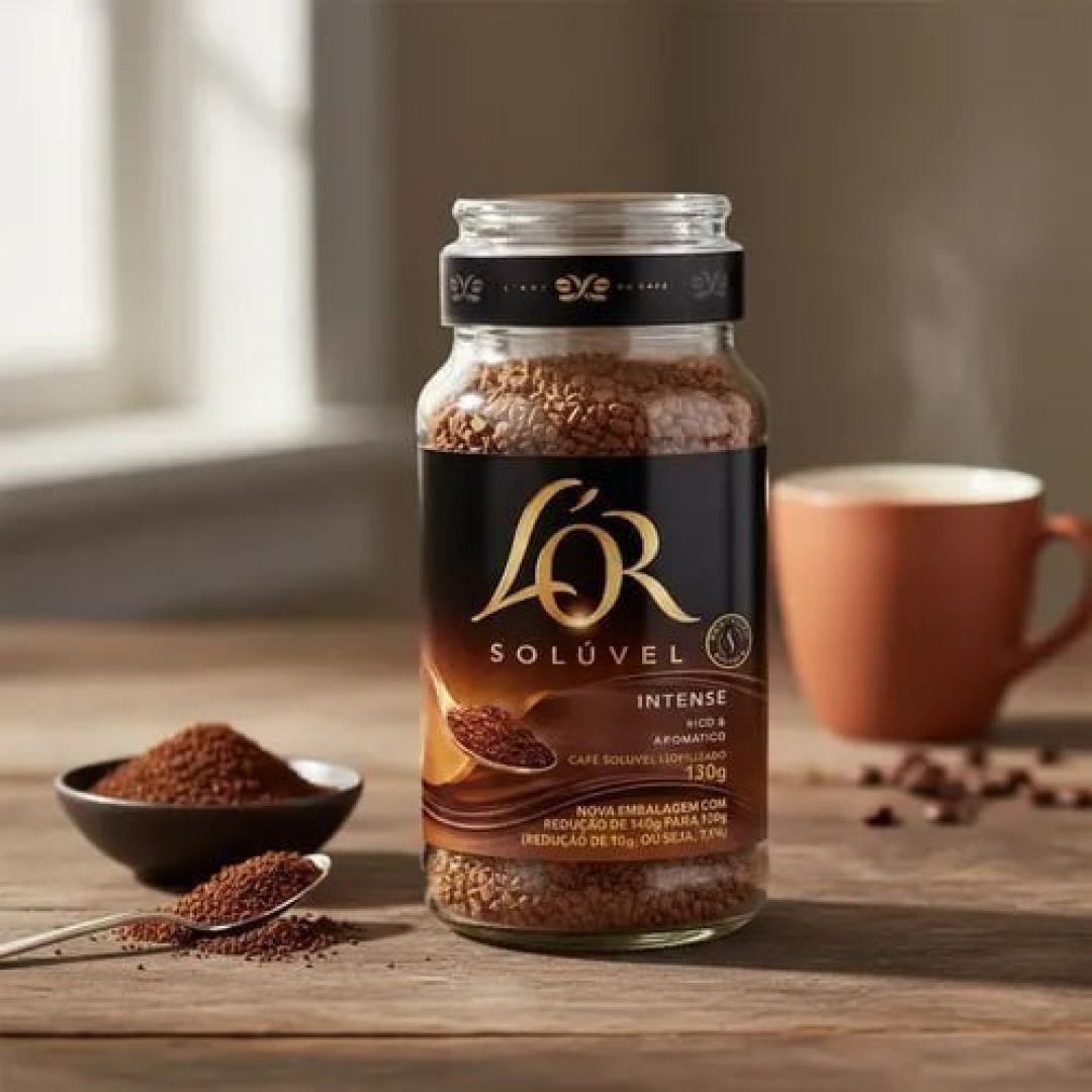 L'OR Café Solúvel Intense Pote De Vidro 130G