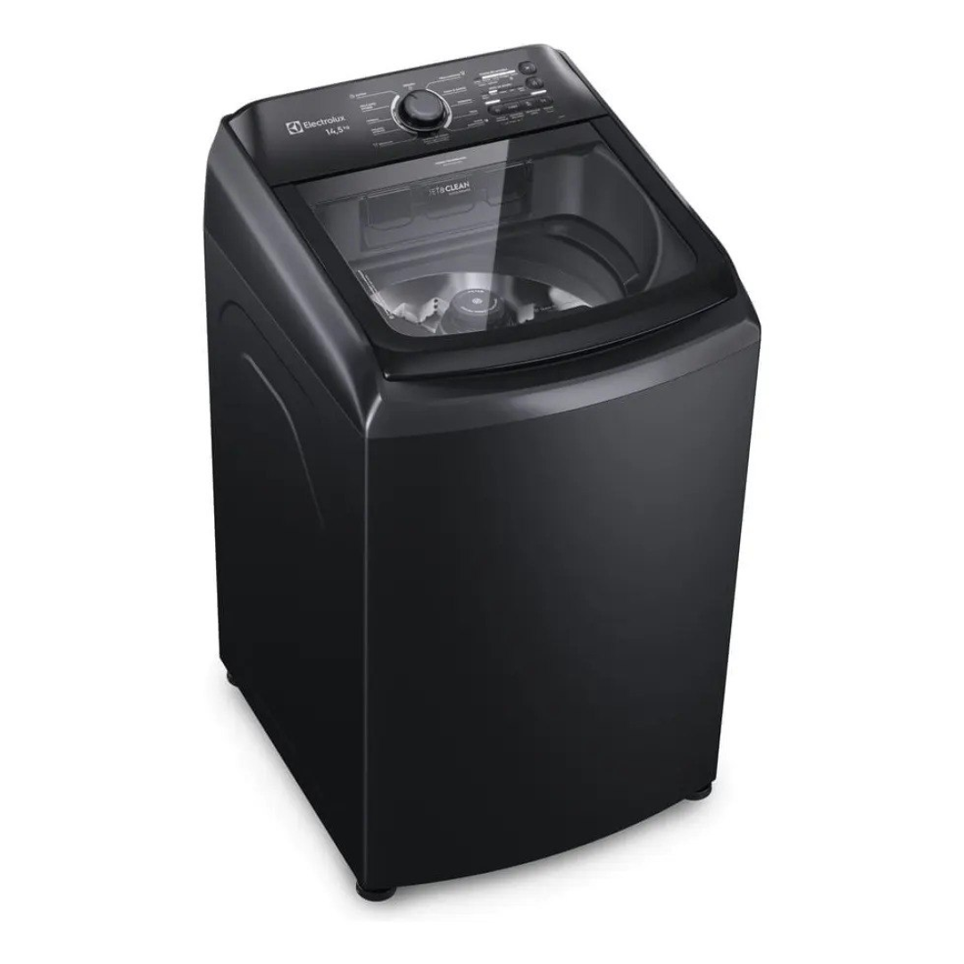 Máquina De Lavar Electrolux 14,5kg Cesto Inox Lep15 127v Preto