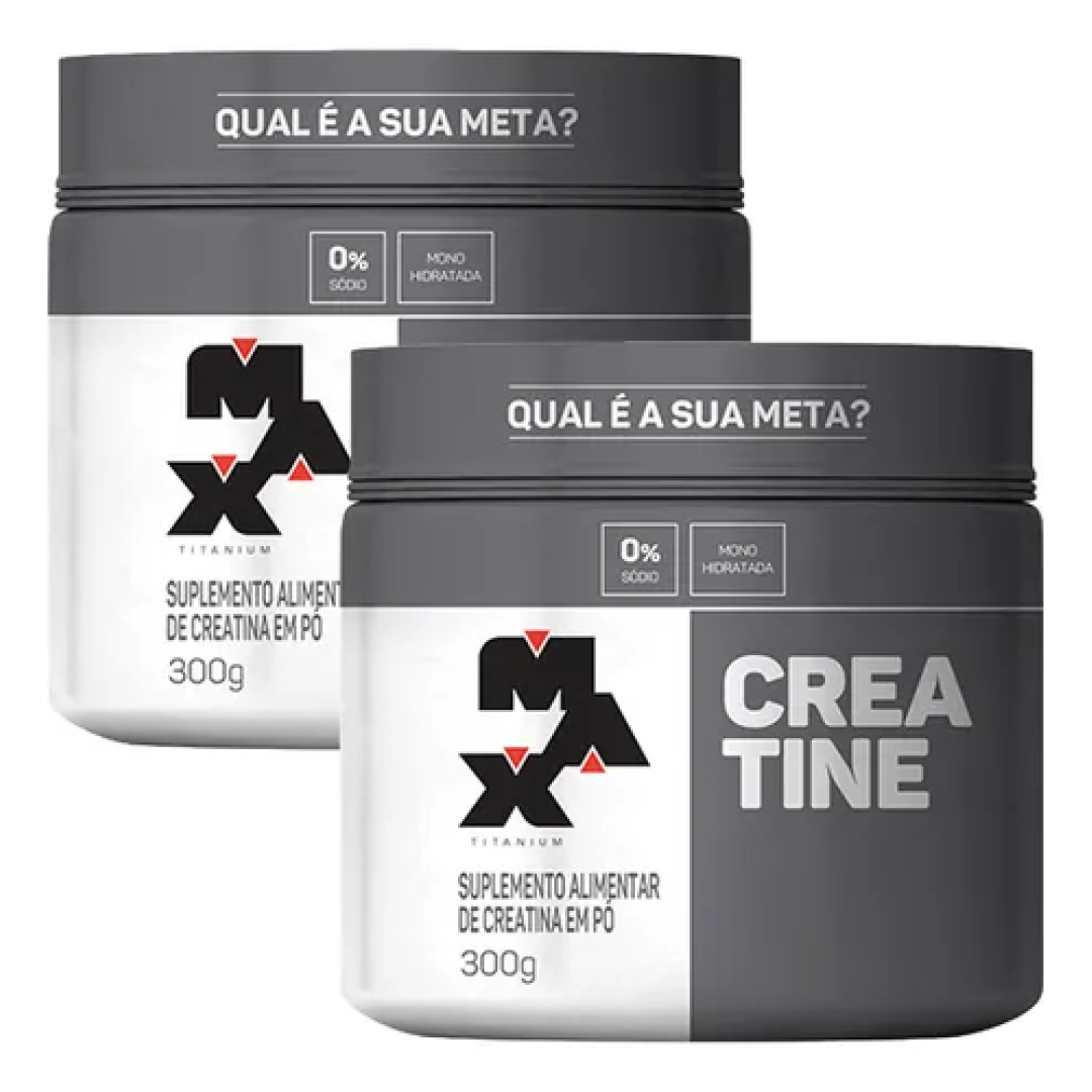 Kit com 2x Creatina 100% Max Titanium 300g