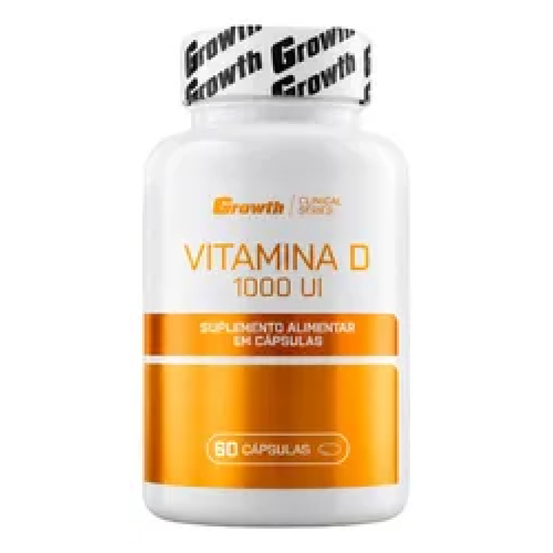Vitamina D 1000UI Growth Supplements 60 Cáps
