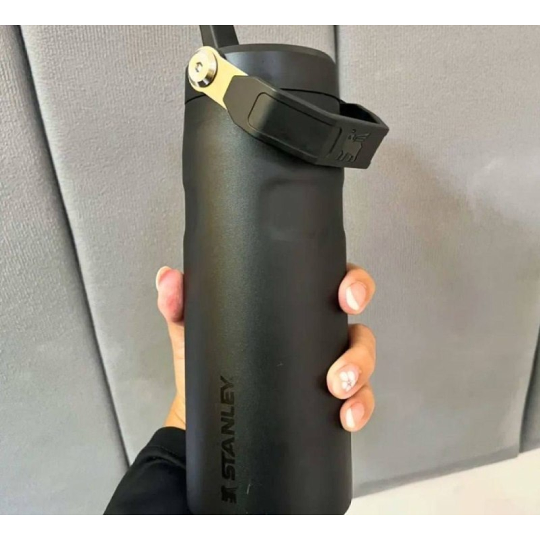Garrafa Térmica Stanley Aerolight Flip Straw Black 473ml