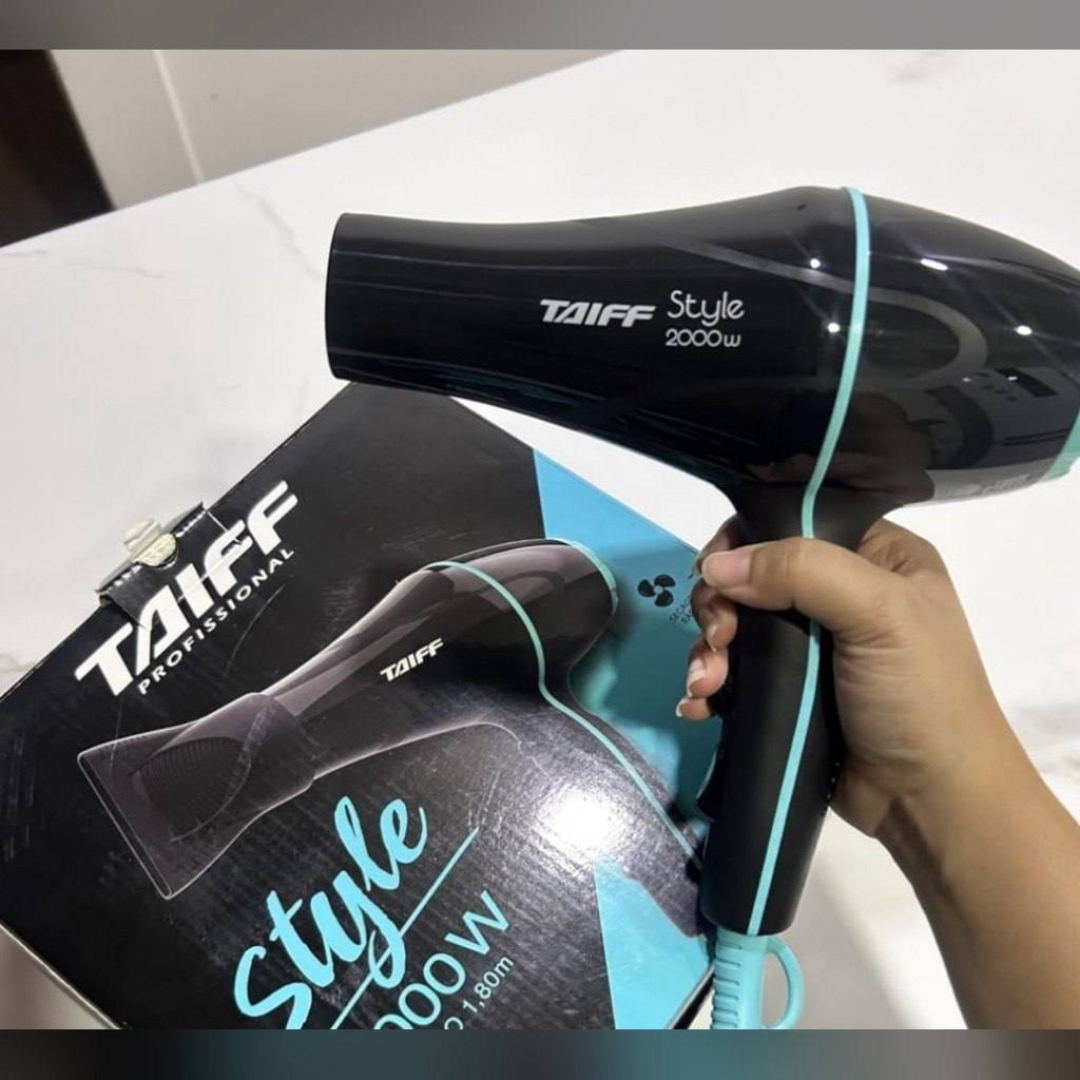 Secador De Cabelo Stylle Profissional Motor Ac 2000w Taiff Preto