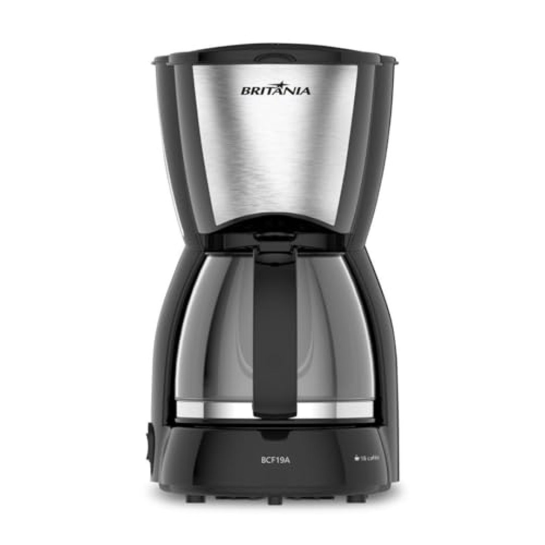 Cafeteira Britânia BCF19 Inox 18 Cafezinhos Jarra de Vidro 550W 127V