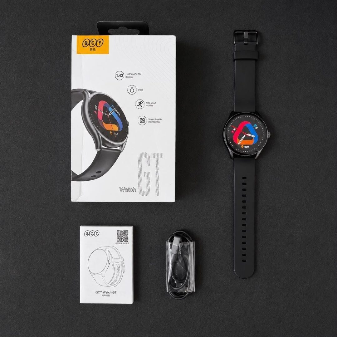 Relógio Smartwatch Qcy Gt S8 Tela Amoled Bluetooth Ipx8
