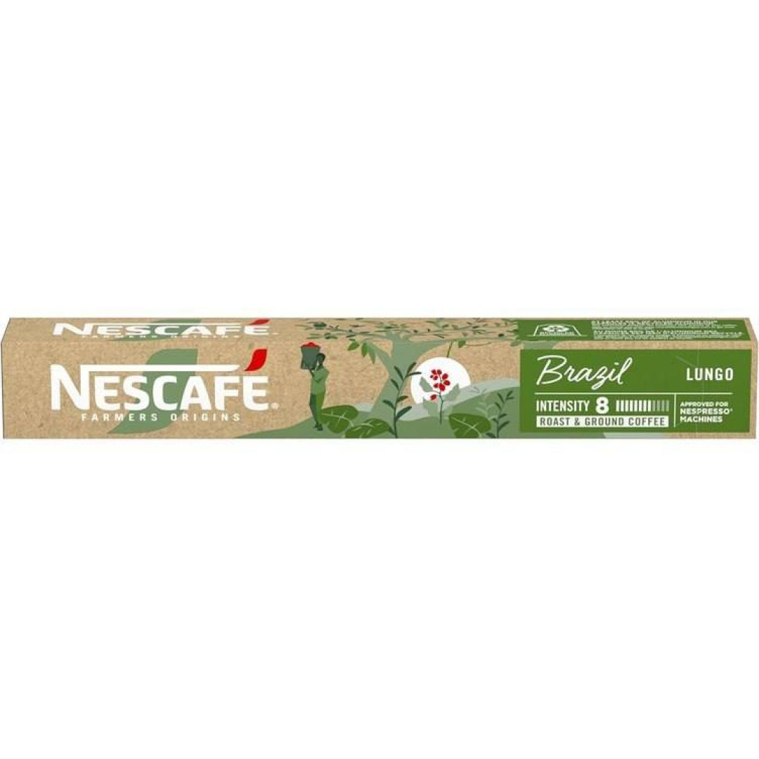 Café em Cápsula Compatível com Nespresso Nescafé Farmers Origins Brazil 10 Cápsulas