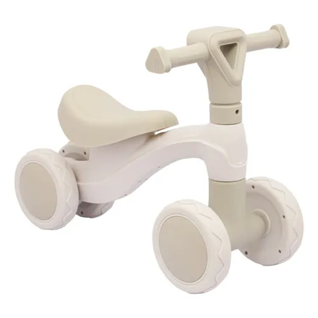 Triciclo Andador Equilíbrio Sem Pedal 4 Roda Bg Zippy Toys Branco