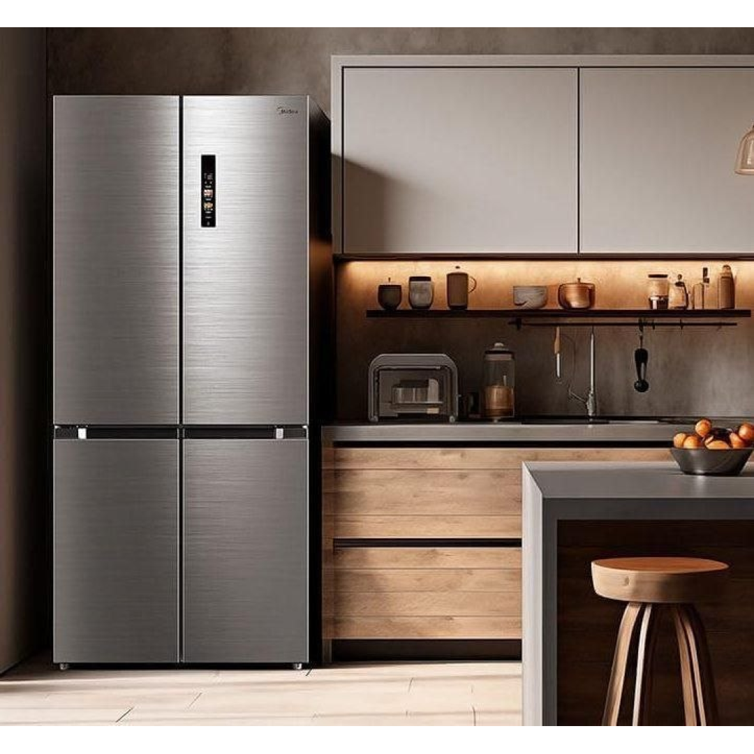 Geladeira French Door 4P 474L Inverter Smart Inox Midea
