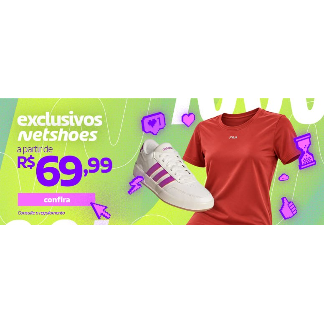Tênis Adidas Branco com Listras Rosa + Camiseta Fila Vermelha