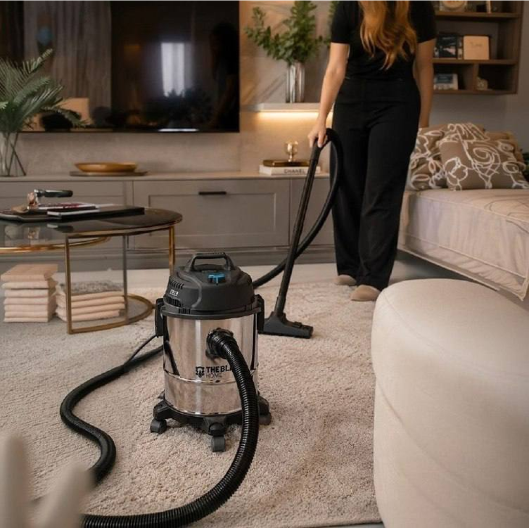 Aspirador De Pó E Água Inox Turbo 12 Litros 1200w Com Soprador E Bico Extratora Multiuso Tbac120 The Black Tools