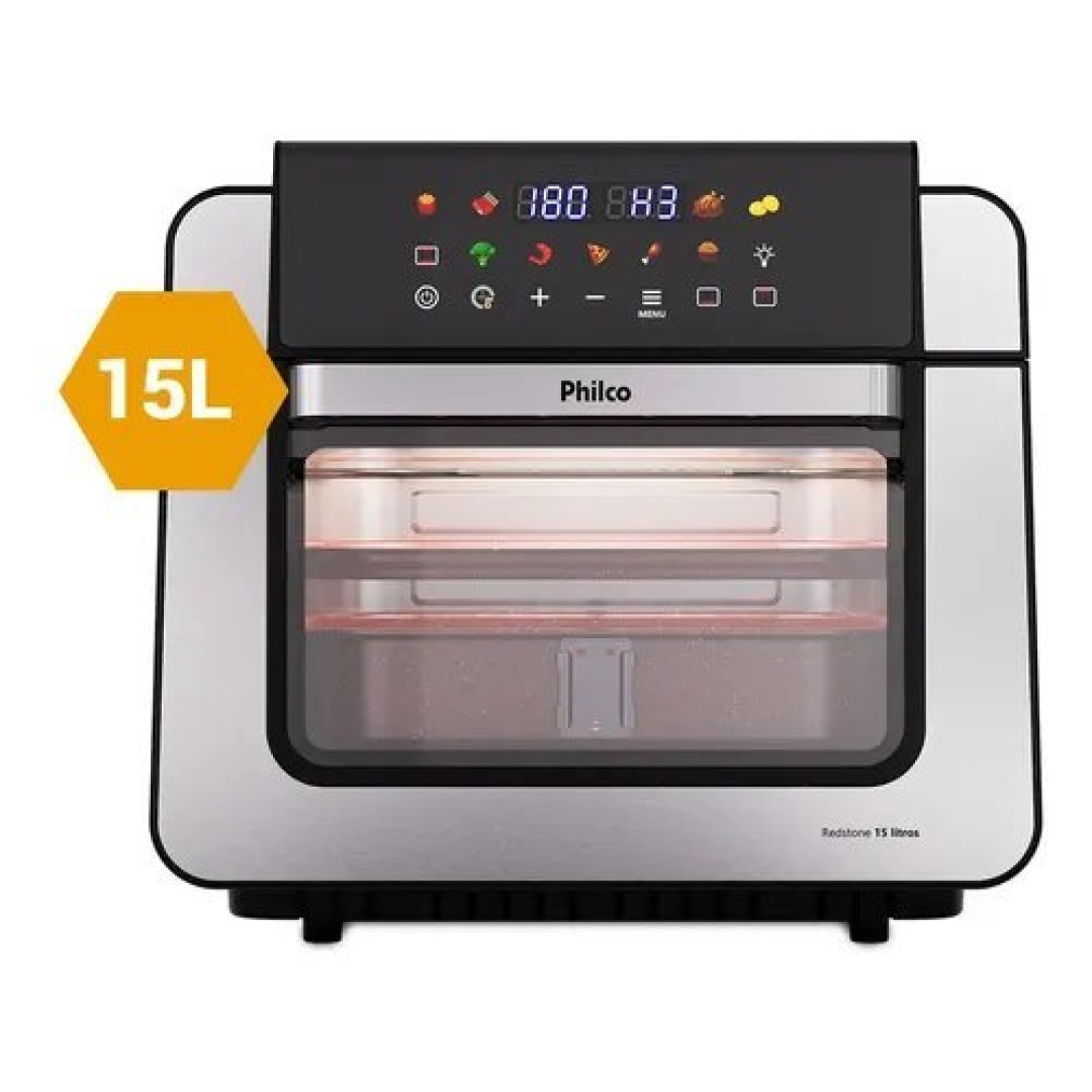 Air Fryer Oven Paf15b 15l Dupla Resistência Philco Preto