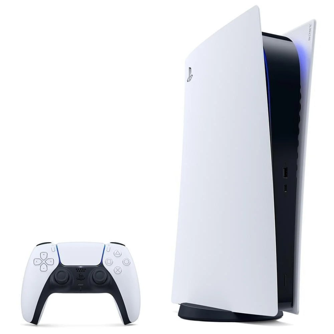 Console Playstation 5 Sony Ssd 825GB Controle Sem Fio Dualsense Edicao Digital Branco