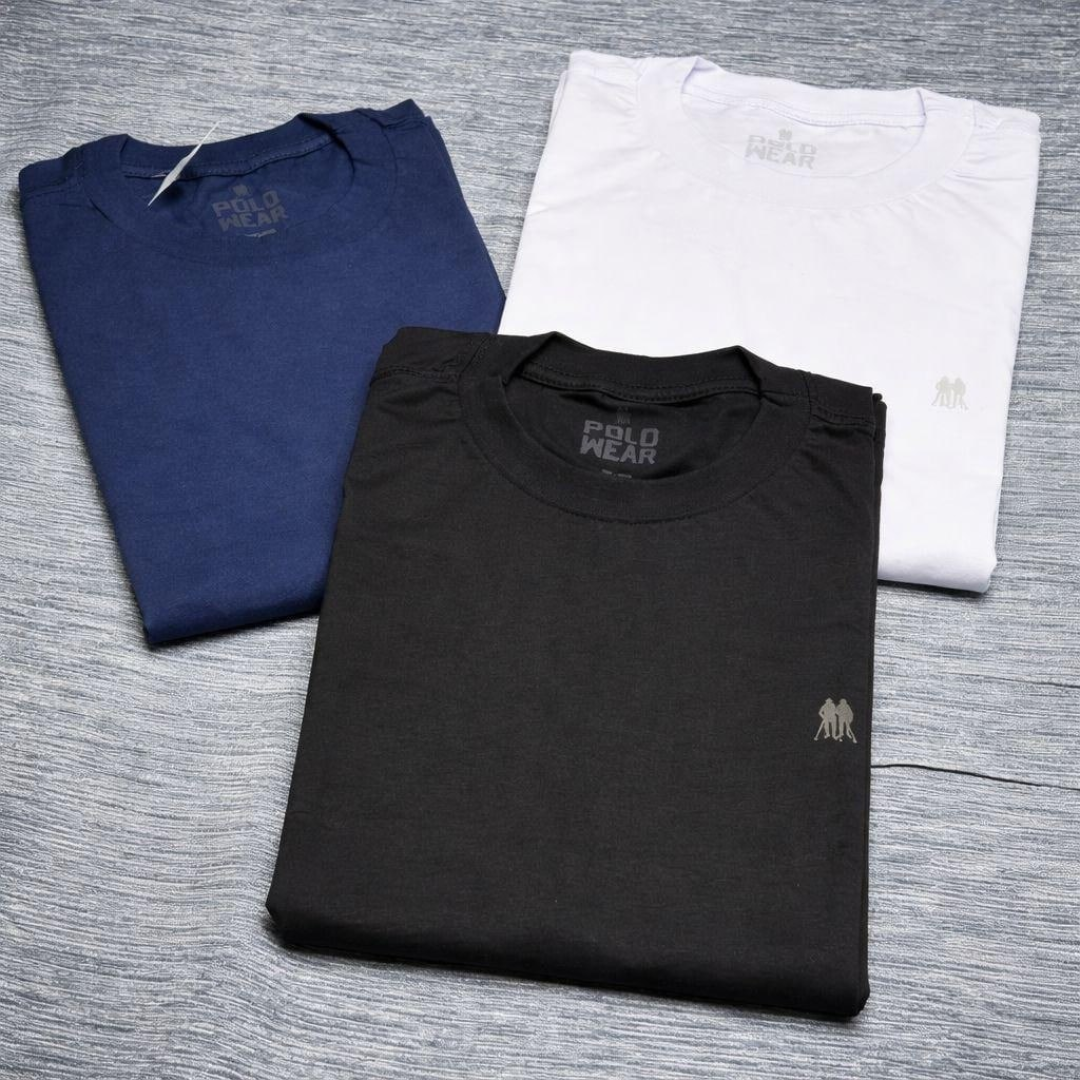 Kit com 3 Camisetas Polo Wear Premium