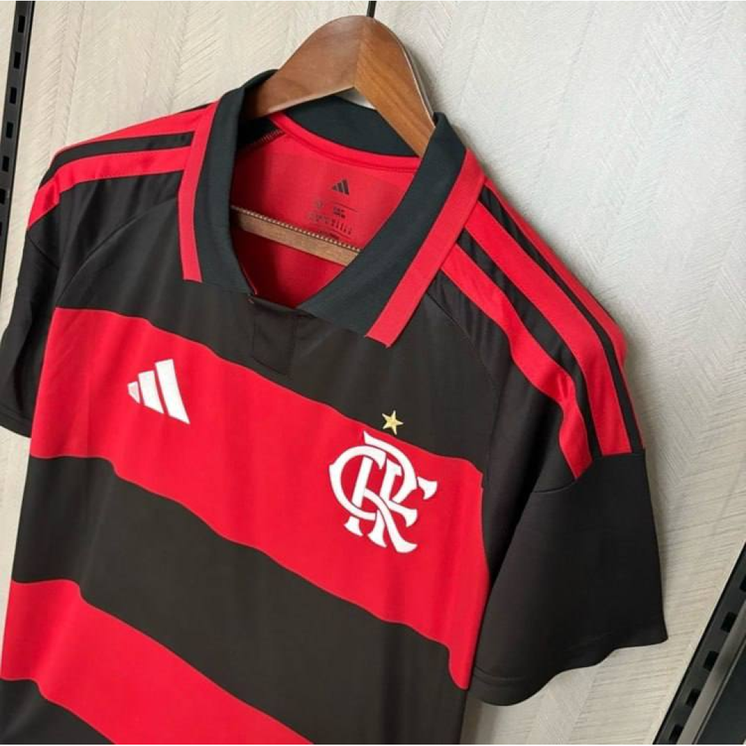 Camisa Masculina I Cr Flamengo 26 adidas Vermelho Caveirão M Liso