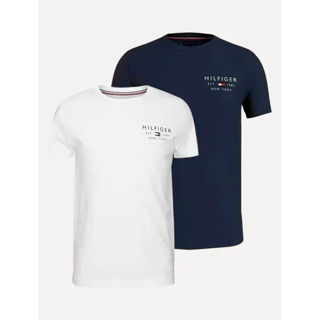 Kit com 2 Camisetas Tommy Hilfiger Brand Love