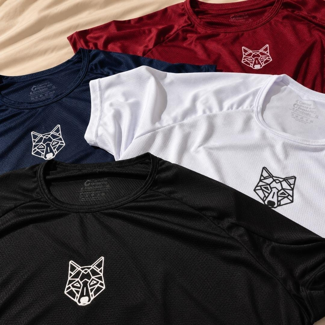 Kit com 4 Camisetas Dry Lobo Alpha