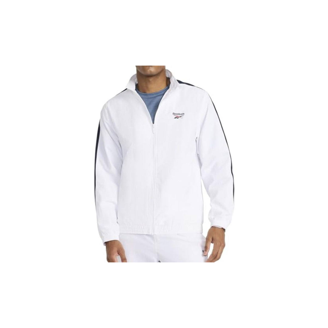 Reebok Apparel Jaqueta masculina xadrez Ri Cross, branca, XGG