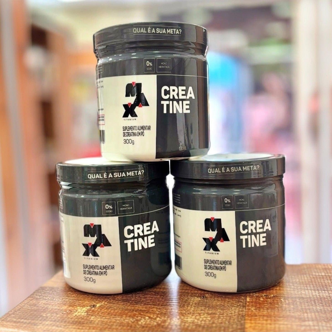 Kit com 2 Creatina 100% Max Titanium 300g