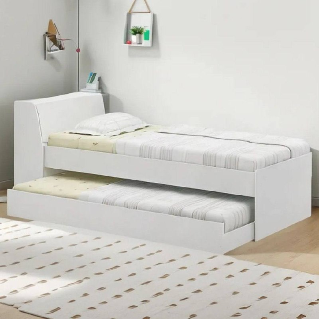 Cama Solteiro Bicama Ditália BB-28 Branco