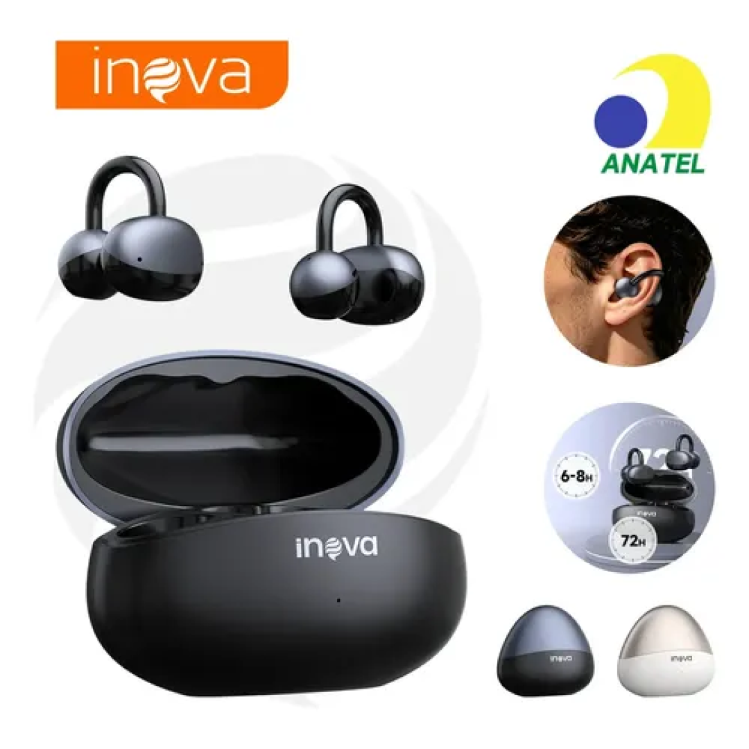 Fone de Ouvido Inova Tipo Clip Orelha