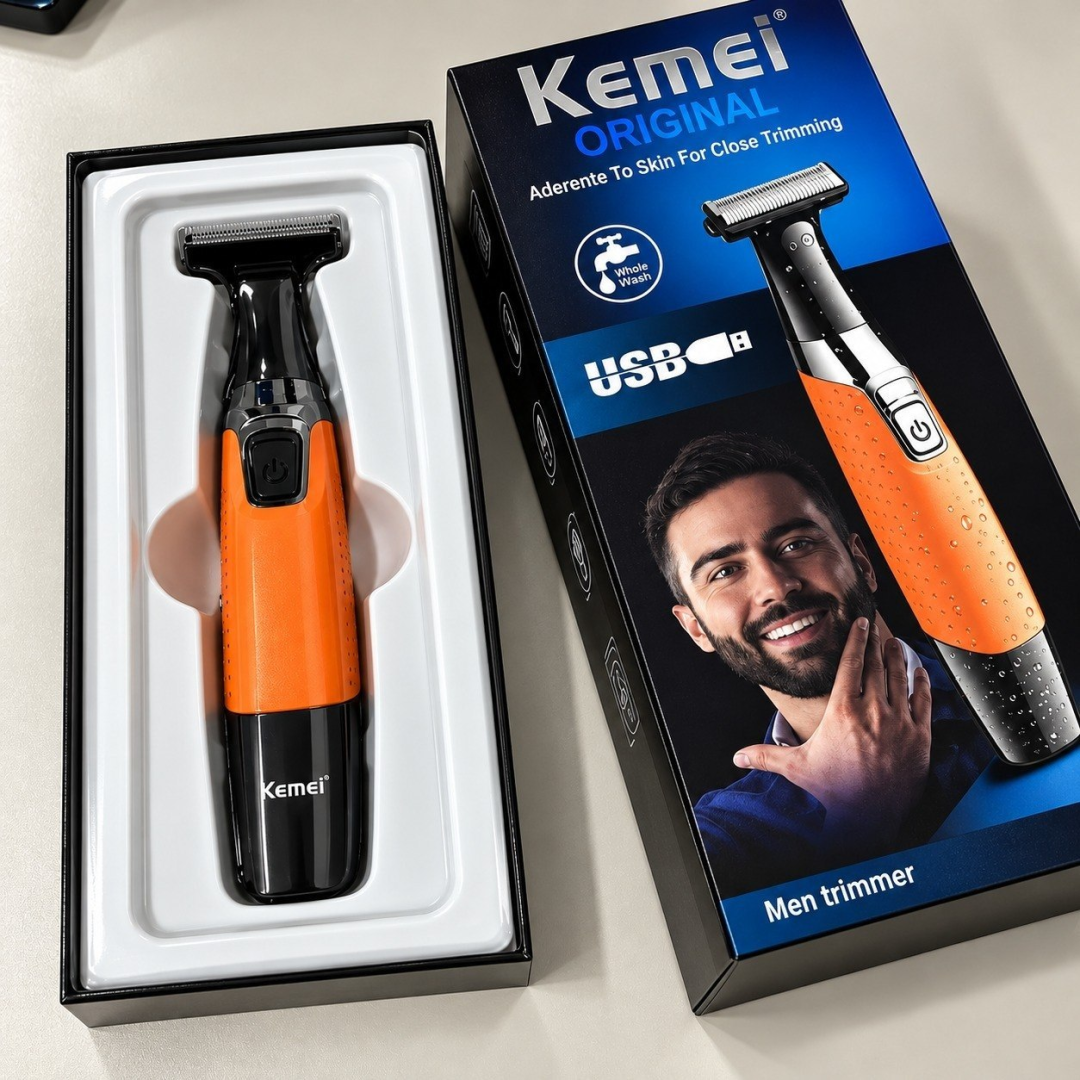 Barbeador Elétrico Prova D'água Kemei