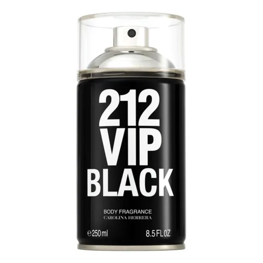 Body Spray Carolina Herrera 212 Vip Men Black 250ml