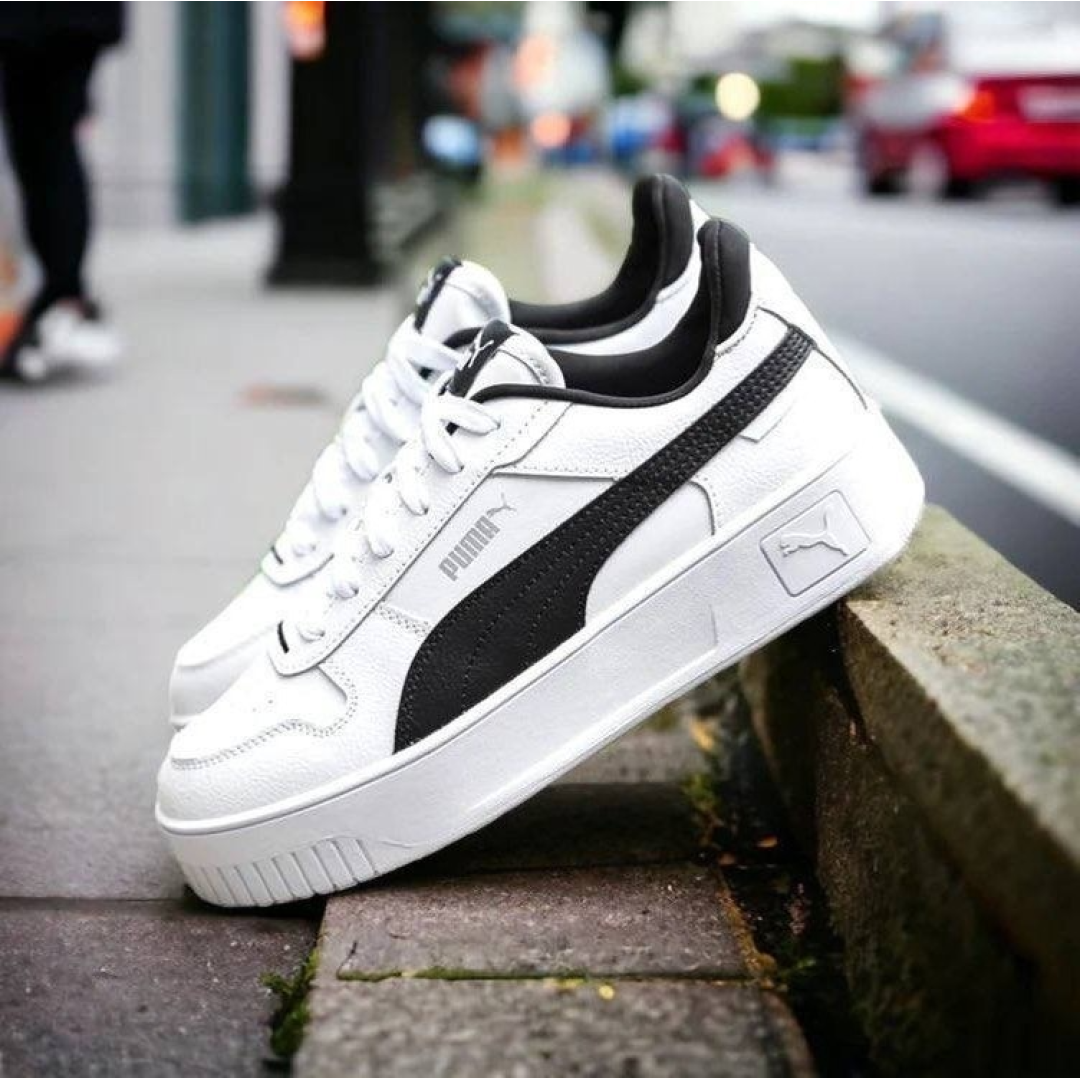 Tênis Puma Carina Street Bdp Feminino - Branco+Preto