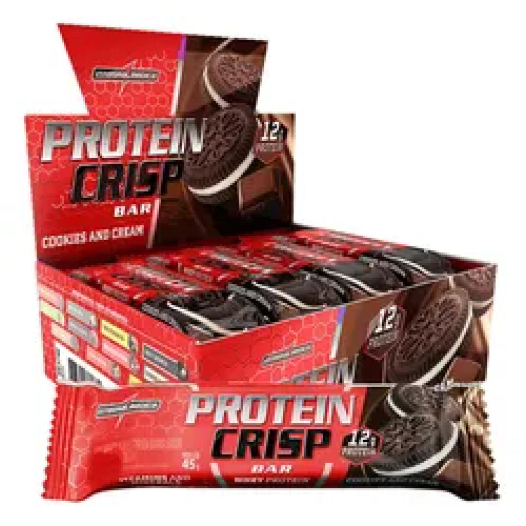 12 Unidades Barra De Proteína Integralmédica Crisp Bar Cookies & Cream
